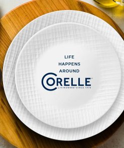 Alternative view of Corelle Vitrelle Linen Weave 18-piece Dinnerware Set, Service for 6