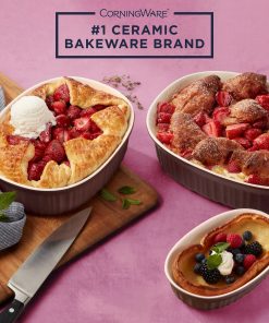 Alternative view of Corelle Vitrelle French Colors 6-piece Bakeware Set, Cabernet