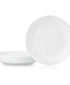 Corelle Vitrelle Winter Frost White 10.25 Dinner Plates, 8-pack