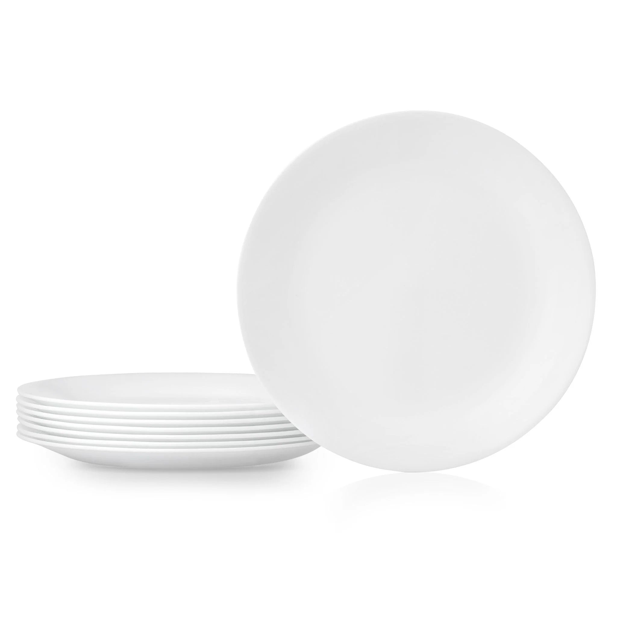 Corelle Vitrelle Winter Frost White 10.25 Dinner Plates, 8-pack