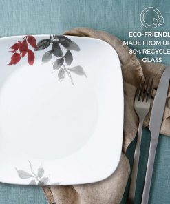 Alternative view of Corelle Vitrelle Kyoto Leaves 16-piece Dinnerware Set, Service for 4