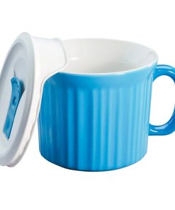 Corelle Vitrelle 20-ounce Light Blue Meal Mug Corelle with Vented Lid