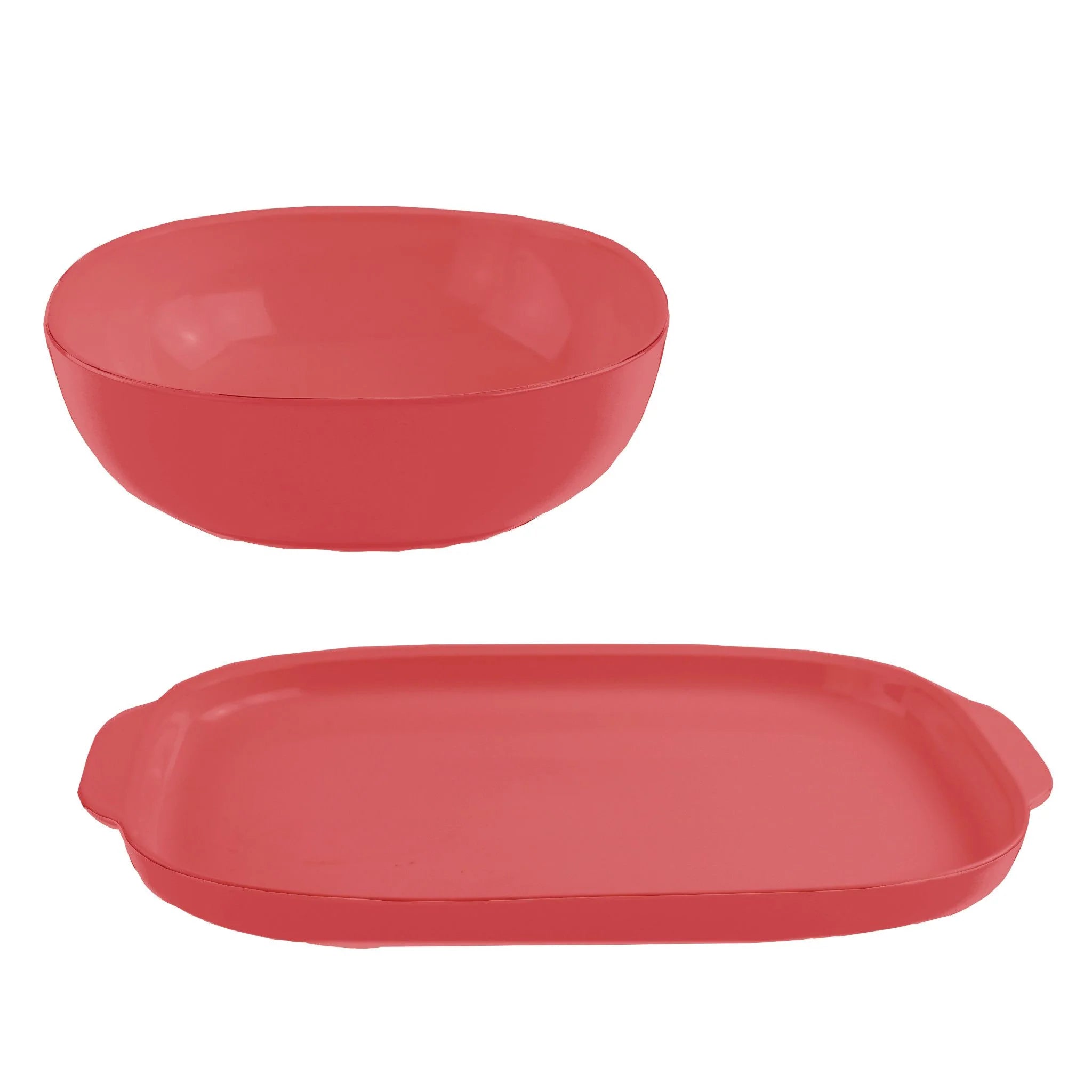 Corelle Vitrelle 2-piece Serving Set, Vermilion