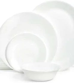 Corelle Vitrelle Winter Frost White 38-piece Dinnerware Set, Service for 12