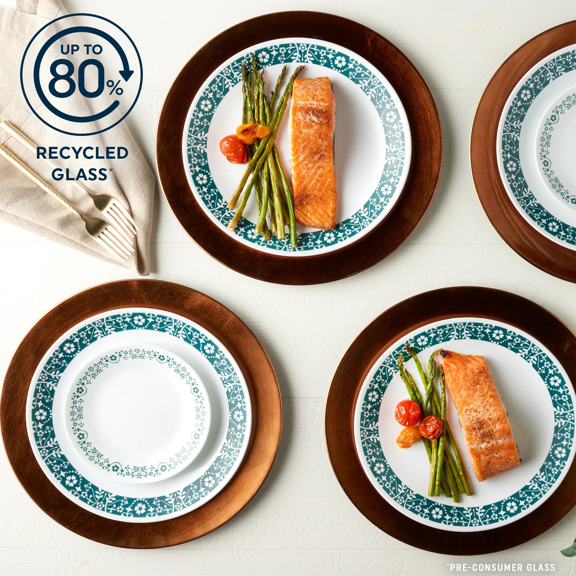 Corelle Vitrelle Penelope 18-piece Dinnerware Set, Service for 6 - Image 5