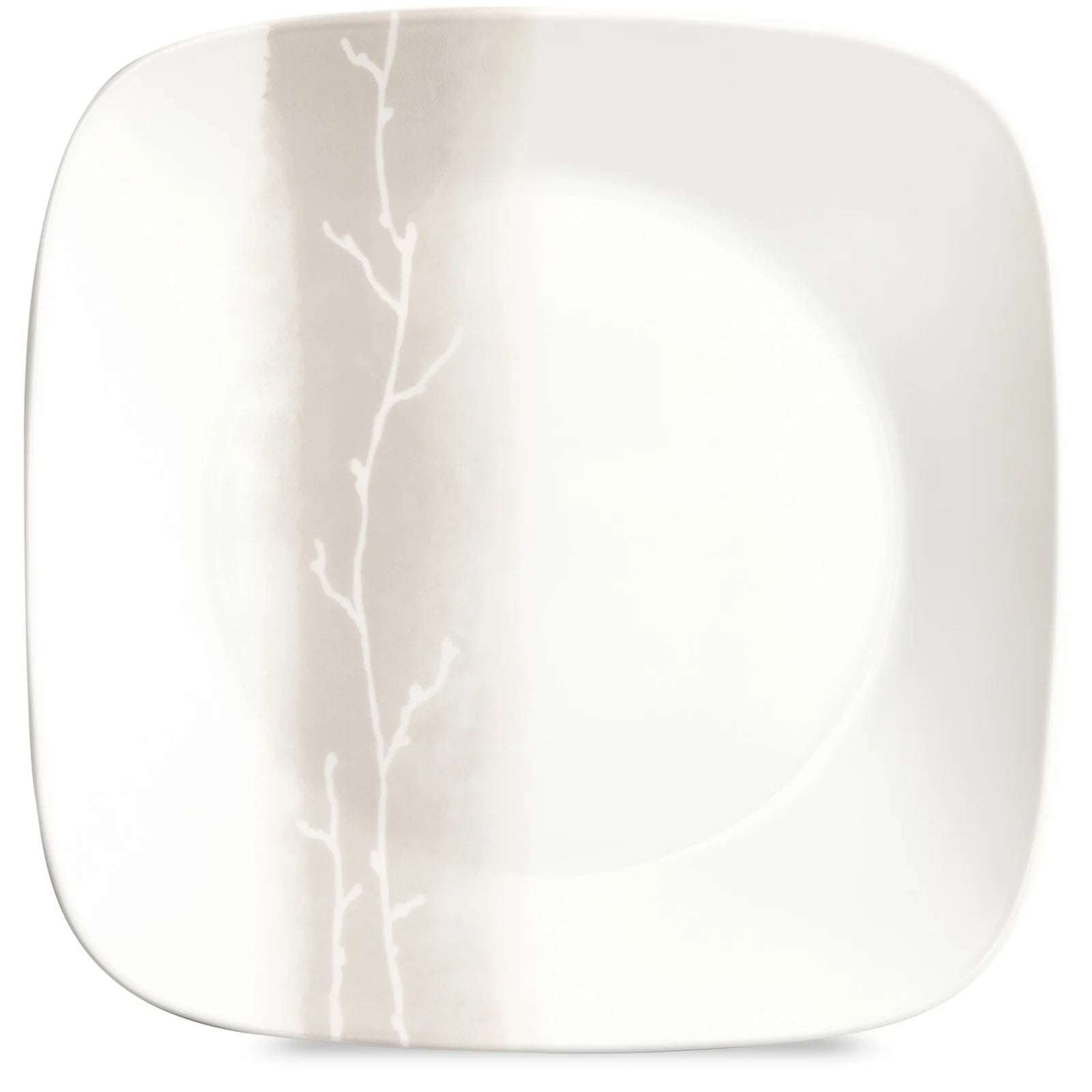 Corelle Vitrelle Square Wandering Grove 10.5 Dinner Plate