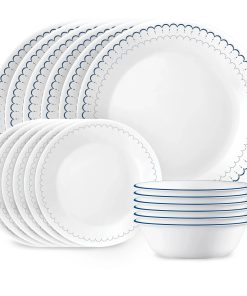 Corelle Vitrelle Caspian Lace 18-piece Dinnerware Set, Service for 6