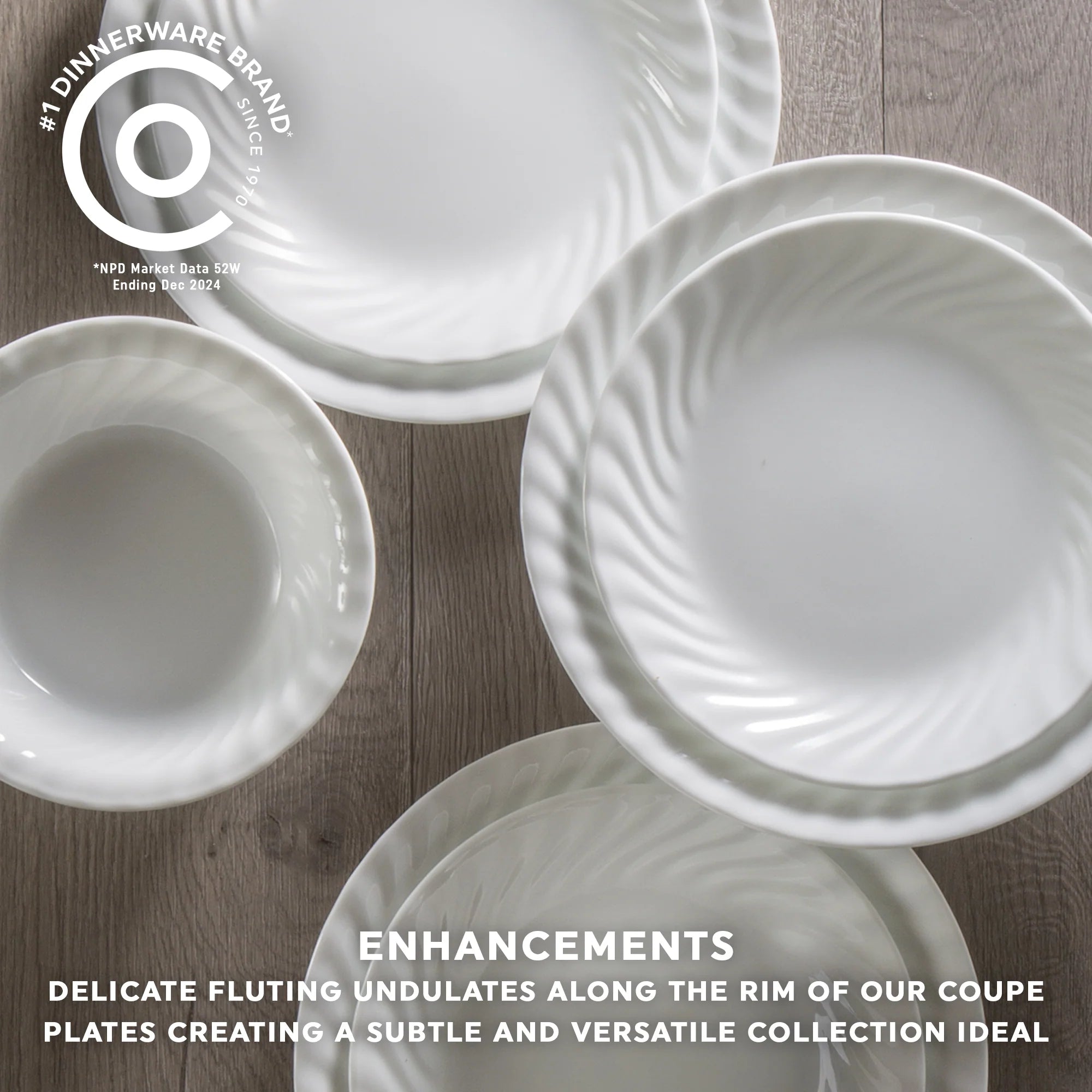 Corelle Vitrelle Enhancements 10.25 Glass Dinner Plate - Image 2