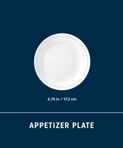 Alternative view of Corelle Vitrelle Caspian Lace 6.75 Appetizer Plate, 6-pack