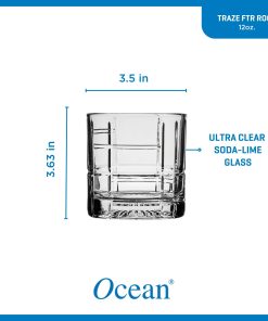Alternative view of Corelle Vitrelle Traze FTR Rocks Glasses (4-Pieces), 12-ounce, Dishwasher Safe