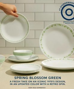 Alternative view of Corelle Vitrelle Spring Blossom Green 18-ounce Cereal Bowl