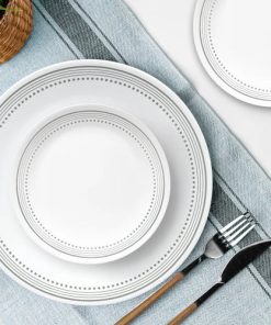 Alternative view of Corelle Vitrelle Mystic Gray 12-piece Dinnerware Set, Service for 4