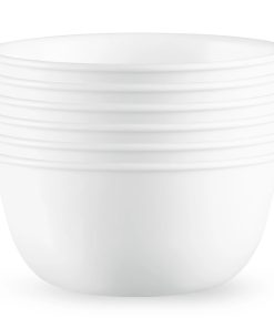 Corelle Vitrelle Winter Frost White 28-ounce Large Soup Bowls, 6-pack