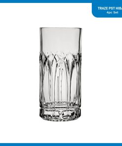 Alternative view of Corelle Vitrelleware Traze PST Highball Glasses (4-Pieces), 12-ounce, Dishwasher Safe