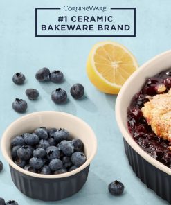 Alternative view of Corelle Vitrelle French Colors 12-piece Oval Bakeware Set, Navy