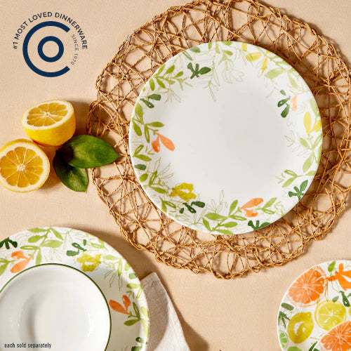 Corelle Vitrelle Contemporary Fruit 10.5 Dinner Plate- 4 Pack - Image 2