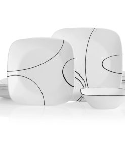 Corelle Vitrelle Simple Lines 18-piece Dinnerware Set, Service for 6