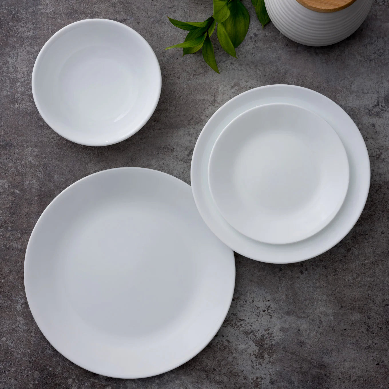 Corelle Vitrelle Winter Frost White 10.25 Dinner Plates, 8-pack - Image 2