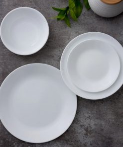 Alternative view of Corelle Vitrelle Winter Frost White 10.5 Dinner Plates, 4-pack