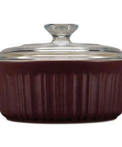 Corelle Vitrelle French Colors 1.5-quart Round Baking Dish, Cabernet