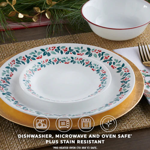 Corelle Vitrelle Winter Berries 18-pc Dinnerware Set, Service for 6 - Image 4
