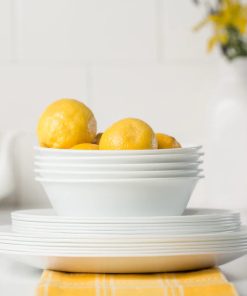 Alternative view of Corelle Vitrelle Winter Frost White 18-piece Dinnerware Set, Service for 6