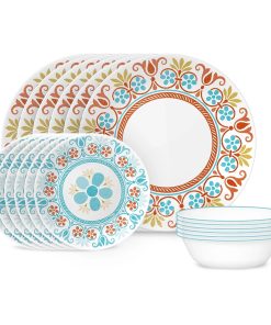 Corelle Vitrelle Global Collection Terracotta Dreams 18-piece Dinnerware Set, Service for 6