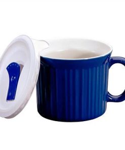 Corelle Vitrelle 20-ounce Blue Meal Mug Corelle with Vented Lid