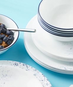 Alternative view of Corelle Vitrelle Indigo Speckle 18-piece Dinnerware Set, Service for 6