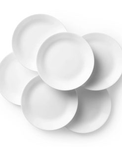 Corelle Vitrelle Winter Frost White 10.25 Dinner Plates, 6-pack