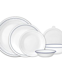 Corelle Vitrelle Caspian Lace 66-piece Dinnerware Set, Service for 12
