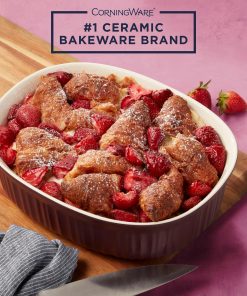 Alternative view of Corelle Vitrelle French Colors 2.5-quart Oval Baking Dish, Cabernet