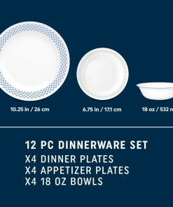 Alternative view of Corelle Vitrelle Amelia 12-piece Dinnerware Set, Service for 4