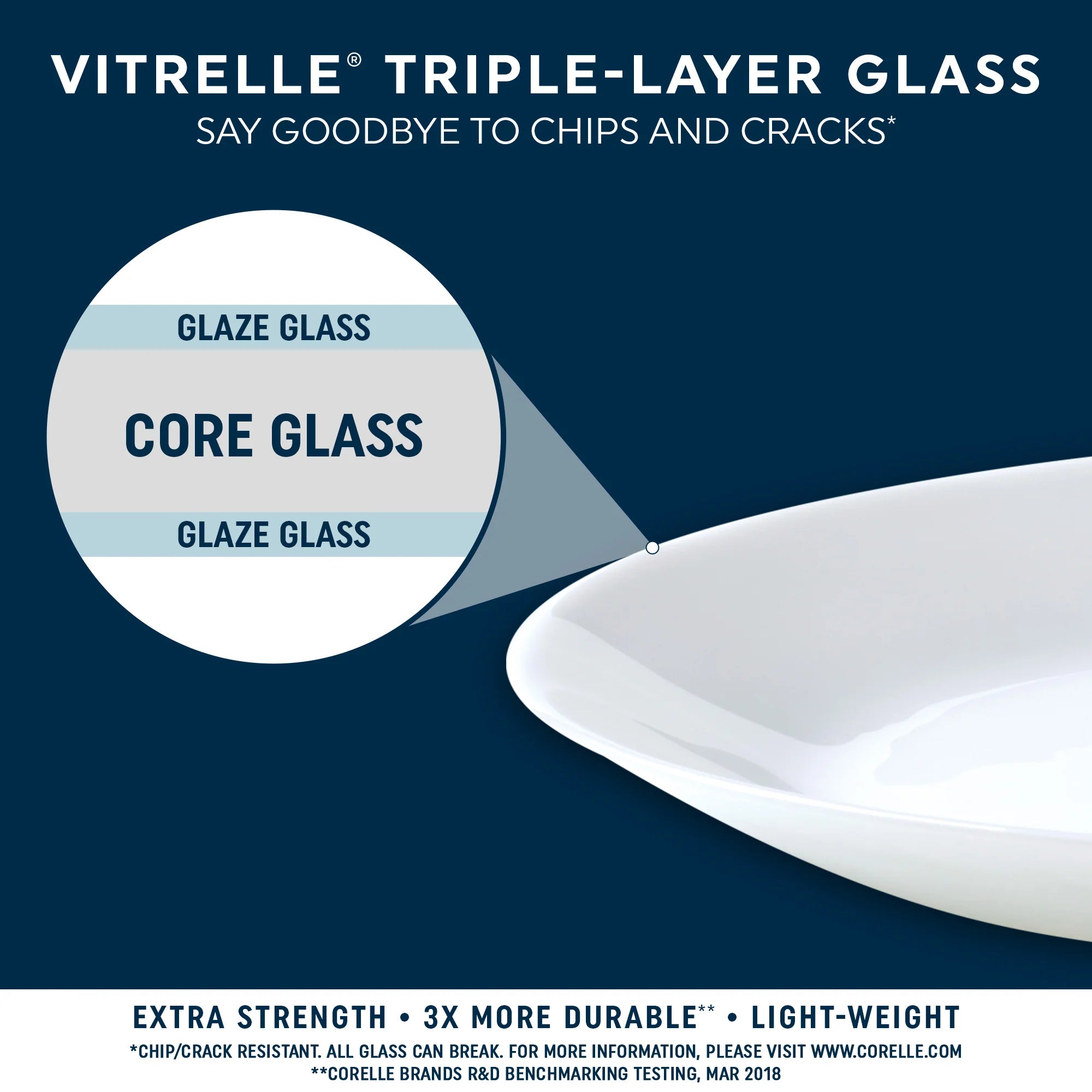 Corelle Vitrelle Penelope 18-piece Dinnerware Set, Service for 6 - Image 4