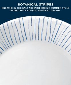 Alternative view of Corelle Vitrelle Botanical Stripes 10.25 Dinner Plate