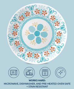 Alternative view of Corelle Vitrelle Global Collection Terracotta Dreams 6.75 Appetizer Plates, 6-pack